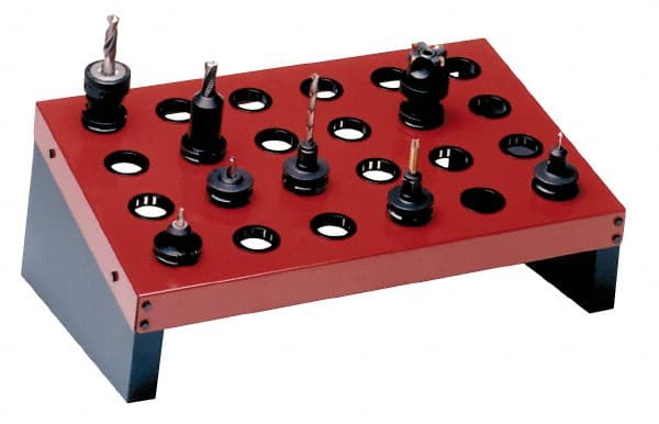 Huot - 24 Hole CNC, HSK and Collet Platform - Industrial Tool & Supply