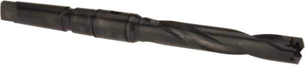 Allied Machine and Engineering - Series 1.5, 55/64 to 15/16" Diam, 3MT Taper Shank, Helical Flute Spade Drill - 4-3/4" Max Depth, 7-39/64" Body Length, 11-5/32" OAL, Intermediate Length, Through Coolant - Industrial Tool & Supply