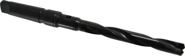 Allied Machine and Engineering - Series 1.5, 55/64 to 15/16" Diam, 4MT Taper Shank, Helical Flute Spade Drill - 6-3/4" Max Depth, 9-43/64" Body Length, 14-5/32" OAL, Standard Length, Through Coolant - Industrial Tool & Supply