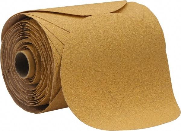 Value Collection - 6" Diam, 80 Grit Aluminum Oxide Adhesive PSA Disc - Medium Grade, A Weighted Paper Backing, For Orbital or Dual-Action Sanders - Industrial Tool & Supply