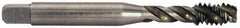 Balax - 5/16-24 UNF 3 Flute Modified Bottoming Spiral Flute Tap - Powdered Metal, Bright Finish, 2-23/32" OAL, Right Hand Flute, Right Hand Thread, Oversize, H6 - Exact Industrial Supply