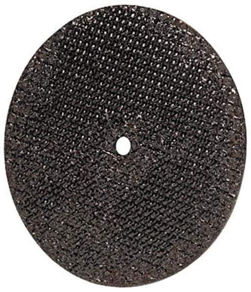 Made in USA - 3" 46 Grit Aluminum Oxide Cutoff Wheel - 1/16" Thick, 3/8" Arbor, 25,000 Max RPM, Use with Die Grinders - Industrial Tool & Supply