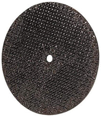 Made in USA - 3" 46 Grit Aluminum Oxide Cutoff Wheel - 1/16" Thick, 3/8" Arbor, 25,000 Max RPM, Use with Die Grinders - Industrial Tool & Supply