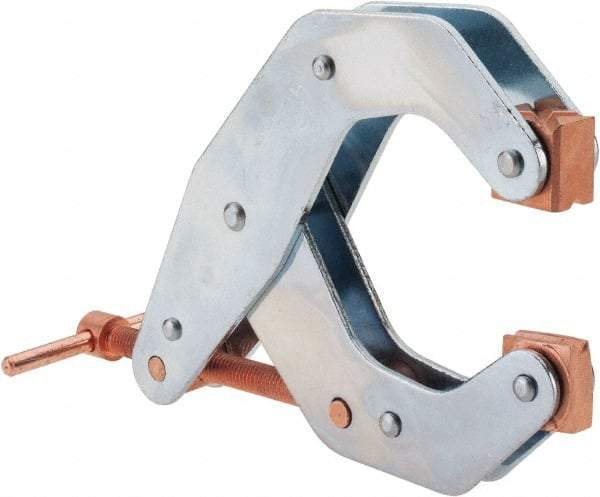 Kant Twist - 1,700 Lb, 4-1/2" Max Opening, 2-1/4" Open Throat Depth, 3-13/16" Closed Throat Depth, Cantilever Clamp - High Tensile Steel Jaw, T-Handle, 7" OAL, 6-3/4" Max Width - Industrial Tool & Supply