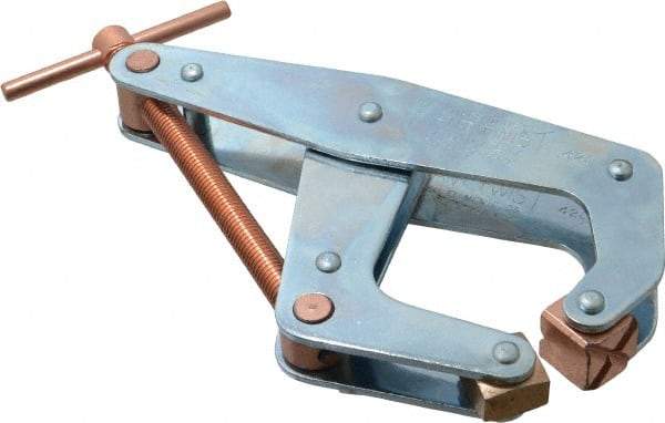 Kant Twist - 2,000 Lb, 6" Max Opening, 2-1/8" Open Throat Depth, 3-3/8" Closed Throat Depth, Cantilever Clamp - High Tensile Steel Jaw, T-Handle, 8-1/4" OAL, 8-1/4" Max Width - Industrial Tool & Supply