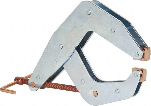 Kant Twist - 3,500 Lb, 10" Max Opening, 6" Open Throat Depth, 7" Closed Throat Depth, Cantilever Clamp - High Tensile Steel Jaw, T-Handle, 16" OAL, 15" Max Width - Industrial Tool & Supply