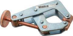 Kant Twist - 800 Lb, 2" Max Opening, 1-1/8" Open Throat Depth, 1-1/4" Closed Throat Depth, Cantilever Clamp - High Tensile Steel Jaw, Round Handle, 3-1/2" OAL, 3-1/4" Max Width - Industrial Tool & Supply