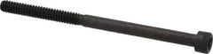 Made in USA - #10-24 UNC Hex Socket Drive, Socket Cap Screw - Alloy Steel, Black Oxide Finish, Partially Threaded, 3" Length Under Head - Industrial Tool & Supply