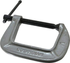 Wilton - Light-Duty 2-1/2" Max Opening, 2-1/2" Throat Depth, Ductile Iron Standard C-Clamp - 1,005 Lb Capacity, 0" Min Opening, Standard Throat Depth - Industrial Tool & Supply