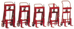 Wesco Industrial Products - 10,000 Lb Capacity, 6" Lift Twin Machinery Mover - 1-1/8" Min Lift Height, 6" Fork Length, 23" Overall Width - Industrial Tool & Supply