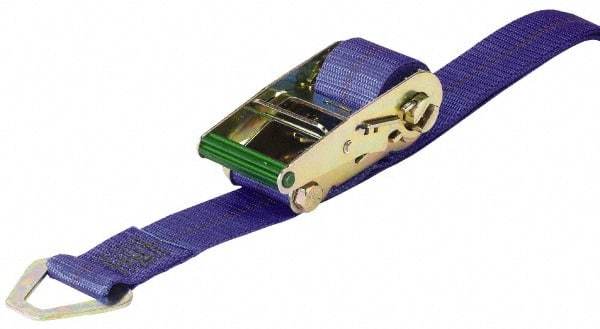 Wesco Industrial Products - 12' Long x 2-1/8" Wide, 1 Ply, Nylon Web Sling - Blue, with Delta Rings - Industrial Tool & Supply