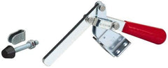 De-Sta-Co - 375 Lb Holding Capacity, Vertical Handle, Manual Hold Down Toggle Clamp - 60° Handle Movement, 185° Bar Opening, Solid Bar, Flanged Base, Carbon Steel - Industrial Tool & Supply