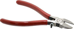 Proto - 6-1/16" OAL, Diagonal Cutter - 3/4" Jaw Length x 3/4" Jaw Width, Oval Head, Plastisol Handle - Industrial Tool & Supply