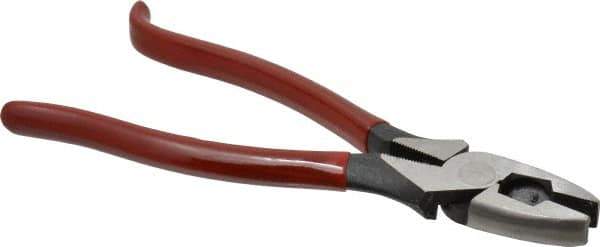 Proto - 9-1/4" OAL, 1-9/16" Jaw Length x 1-9/32" Jaw Width, Ironworker's Pliers - Standard Jaw, Standard Head, Plastisol Handles - Industrial Tool & Supply