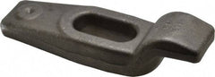 Made in USA - 6" OAL x 1-3/4" Overall Width x 1-9/16" Overall Height, Gooseneck Clamp - Grade ASTM A521, Class CA Carbon Steel, 7/16" Nose Height x 1-1/4" Nose Width, 1-11/16" Slot Len x 11/16" Slot Width, 1-1/8" Neck Len - Industrial Tool & Supply