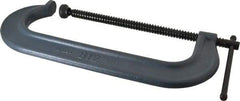 Wilton - Regular-Duty 12" Max Opening, 3-7/8" Throat Depth, Forged Steel Standard C-Clamp - 8,000 Lb Capacity, 1-1/8" Min Opening, Standard Throat Depth - Industrial Tool & Supply