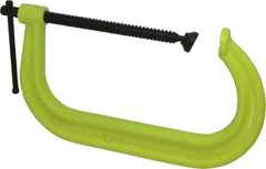 Wilton - Regular-Duty 10-1/8" Max Opening, 6" Throat Depth, Forged Steel Standard C-Clamp - 8,000 Lb Capacity, 2" Min Opening, Deep Throat, Alloy Steel Screw - Industrial Tool & Supply