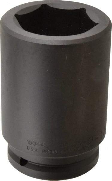 Proto - 1-1/2" Drive 2-3/4" Deep Impact Socket - 6 Points, 6-1/8" OAL - Industrial Tool & Supply