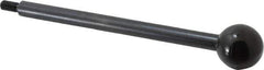Gibraltar - 1/4-20 Stem, 1" Knob Diam, 3/8" Shaft Diam, Gear Lever Arm with Ball Knob - 1/2" Thread Length, 6" Handle Length, Carbon Steel Shaft, Plastic Knob - Industrial Tool & Supply
