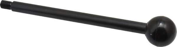 Gibraltar - 5/16-18 Stem, 1" Knob Diam, 3/8" Shaft Diam, Gear Lever Arm with Ball Knob - 1/2" Thread Length, 6" Handle Length, Carbon Steel Shaft, Plastic Knob - Industrial Tool & Supply