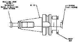 Collis Tool - CAT50 Taper Shank 3/4" Pilot Diam Shell Mill Holder - 3-1/2" Flange to Nose End Projection, 1.94" Nose Diam, 3/8-24 Lock Screw - Exact Industrial Supply