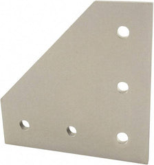 80/20 Inc. - 120mm Wide, Open Shelving Accessory/Component - Aluminum, Clear Anodized Finish, 120mm Long, Use with 40 Series & Bolt Kit 75-3422 - Industrial Tool & Supply
