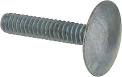 Value Collection - #10-24, 1" Length Under Head, Step Bolt - 21/32" Head Diam, 1006-1050 Steel, Zinc-Plated Finish - Industrial Tool & Supply