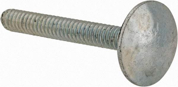 Value Collection - #10-24, 1-1/2" Length Under Head, Step Bolt - 21/32" Head Diam, 1006-1050 Steel, Zinc-Plated Finish - Industrial Tool & Supply