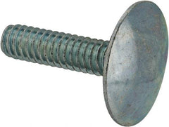 Value Collection - 1/4-20, 1" Length Under Head, Step Bolt - 27/32" Head Diam, 1006-1050 Steel, Zinc-Plated Finish - Industrial Tool & Supply