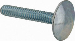 Value Collection - 1/4-20, 1-1/2" Length Under Head, Step Bolt - 27/32" Head Diam, 1006-1050 Steel, Zinc-Plated Finish - Industrial Tool & Supply