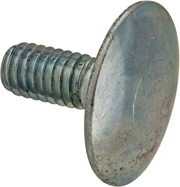 Value Collection - 5/16-18, 3/4" Length Under Head, Step Bolt - 1-1/16" Head Diam, 1006-1050 Steel, Zinc-Plated Finish - Industrial Tool & Supply