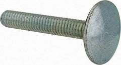 Value Collection - 5/16-18, 2" Length Under Head, Step Bolt - 1-1/16" Head Diam, 1006-1050 Steel, Zinc-Plated Finish - Industrial Tool & Supply
