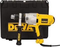 DeWALT - 120 Volt 1/2" Keyed Chuck Electric Hammer Drill - 0 to 56,000 BPM, 0 to 1,200 & 0 to 3,500 RPM, Reversible - Industrial Tool & Supply