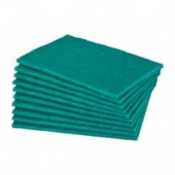 Norton - Very Fine Grade, Aluminum Oxide Hand Pad - Green, 6" Wide x 9" Long, Nonwoven - Industrial Tool & Supply