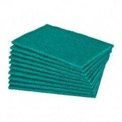 Norton - Very Fine Grade, Aluminum Oxide Hand Pad - Green, 6" Wide x 9" Long, Nonwoven - Industrial Tool & Supply