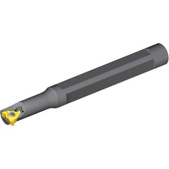 Vargus - Internal Thread, Right Hand Cut, 6mm Shank Width x 5.2mm Shank Height Indexable Threading Toolholder - 100mm OAL, 4.0KIR Insert Compatibility, SNVR Toolholder, Series Mini 3 - Industrial Tool & Supply