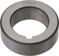 Interstate - 7/8" ID x 1-3/8" OD, Alloy Steel Machine Tool Arbor Spacer - 1/2" Thick - Exact Industrial Supply