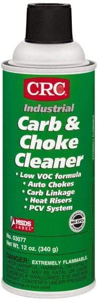 CRC - Acetone Carburetor & Parts Cleaner - 12 oz Aerosol Can - Industrial Tool & Supply