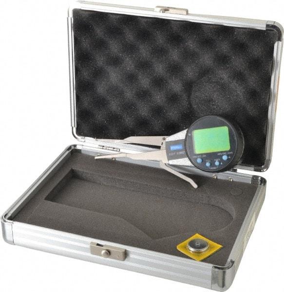 Fowler - 0.2 to 1 Inch, Inside Electronic Caliper Gage - 0.0005 Inch Resolution, 0.0008 Inch Accuracy, 2 Inch Leg Length - Industrial Tool & Supply