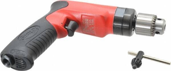 Sioux Tools - 1/4" Keyed Chuck - Pistol Grip Handle, 2,600 RPM, 14.16 LPS, 30 CFM, 1 hp - Industrial Tool & Supply