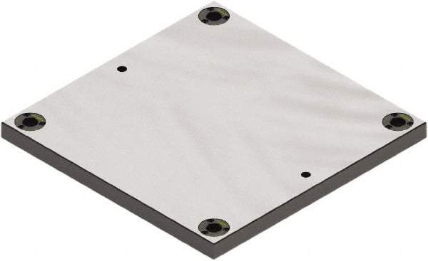 Jergens - 400mm Long x 400mm Wide Steel Fixture Plate - 25mm Plate Thickness - Industrial Tool & Supply
