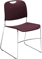 NPS - Polypropylene Blue Stacking Chair - Chrome Frame, 17" Wide x 22-1/2" Deep x 31" High - Industrial Tool & Supply