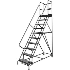 TRI-ARC - Rolling & Wall Mounted Ladders & Platforms Type: Rolling Warehouse Ladder Style: Rolling Platform Ladder - Industrial Tool & Supply