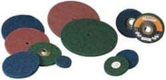 Standard Abrasives - 3" Disc Diam, Aluminum Oxide Quick Change Disc - Type R Attaching System, Nonwoven, Blue, Medium Grade, 8,000 RPM - Industrial Tool & Supply