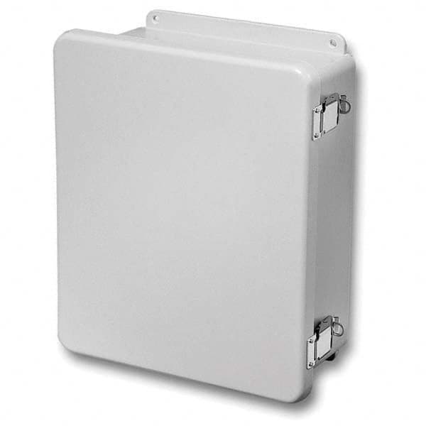 Wiegmann - NEMA 4X Fiberglass Standard Enclosure with Continuous Hinge Cover - Industrial Tool & Supply