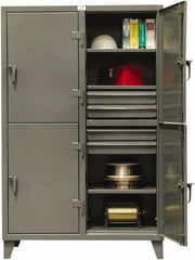 Strong Hold - 4 Door, 2 Tier, Storage Cabinets & Lockers - Industrial Tool & Supply