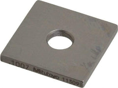 Mitutoyo - 0.1007" Square Steel Gage Block - Accuracy Grade 0, Includes Certificate of Inspection - Industrial Tool & Supply