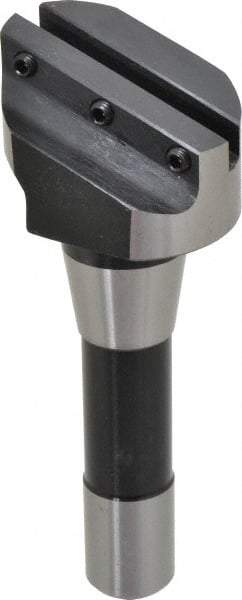Interstate - 2-1/2" Head, 1 Bit Per Cutter, 5/16" Tool Bit, Fly Cutter - R8 Shank - Industrial Tool & Supply