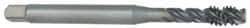 OSG - 1-1/4 - 7 UNC 4 Flute 2B Modified Bottoming Spiral Flute Tap - Vanadium High Speed Steel, Oxide Finish, 180mm OAL, Right Hand Flute, Right Hand Thread - Industrial Tool & Supply