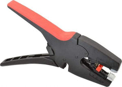 Knipex - 7 to 32 AWG Capacity Self-Adapting Insulation Stripper - 8" OAL, Comfort Grip Handle - Industrial Tool & Supply